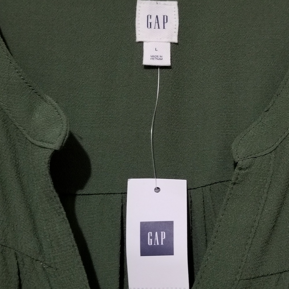 ❌SOLD❌⚡SALE⚡🎀NWT🎀 GAP Sleeveless Shirt Dress - Picture 5 of 5